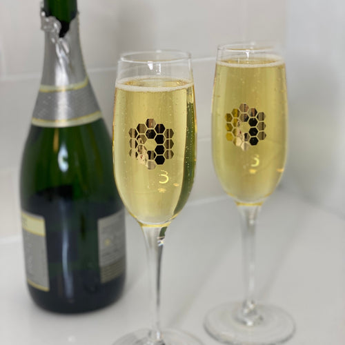 JWST Champagne Flute Glasses