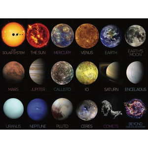 Solar System Objects 1000-Piece Puzzle