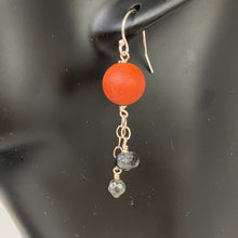 Load image into Gallery viewer, Mars + Moons Dangle Earrings