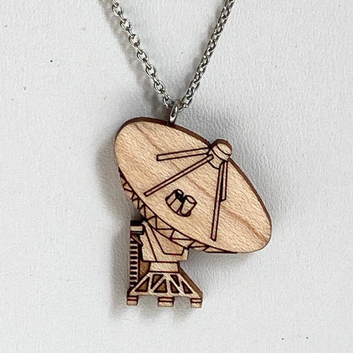 VLA Radio Telescope Wood Necklace