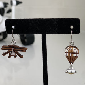 *Special Edition* Mars Ingenuity Helicopter + Parachute with Capsule Earrings