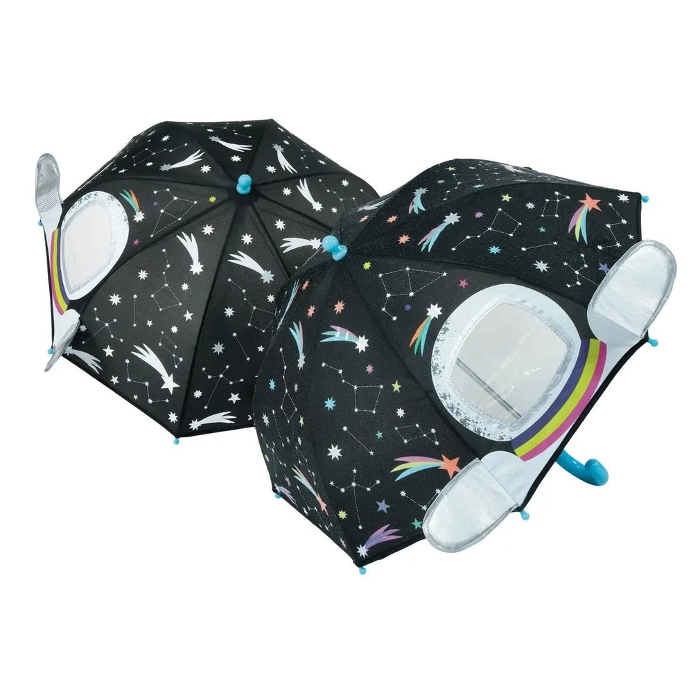 Astronaut in Space Color-Changing 3D Kids Umbrella