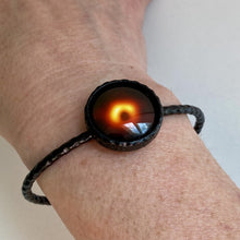 Load image into Gallery viewer, Black Hole Shadow Bangle Bracelet