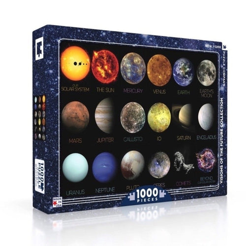 Solar System Objects 1000-Piece Puzzle