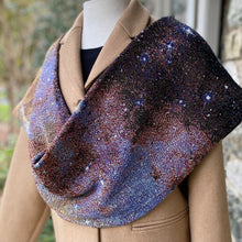 Load image into Gallery viewer, Nebula Image Woven Infinity Scarf v2.0