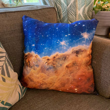 Load image into Gallery viewer, JWST Cosmic Cliffs Carina Nebula Pillow Case