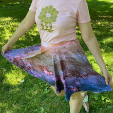 Load image into Gallery viewer, M83 Spiral Galaxy by Hubble Skater Skirt