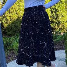 Load image into Gallery viewer, Constellations Glow-In-The-Dark Twirl Skirt