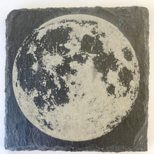 Load image into Gallery viewer, Moon Landing Slate Coaster Set