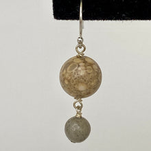 Load image into Gallery viewer, Pluto + Charon Dangle Earrings
