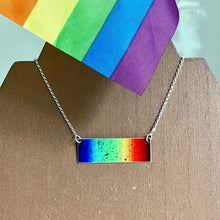 Load image into Gallery viewer, Solar Spectrum Aluminum Bar Necklace