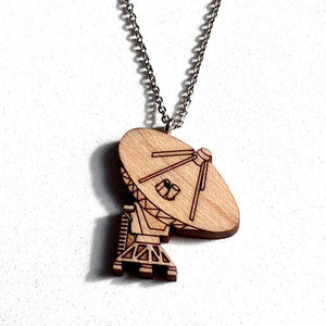 VLA Radio Telescope Wood Necklace
