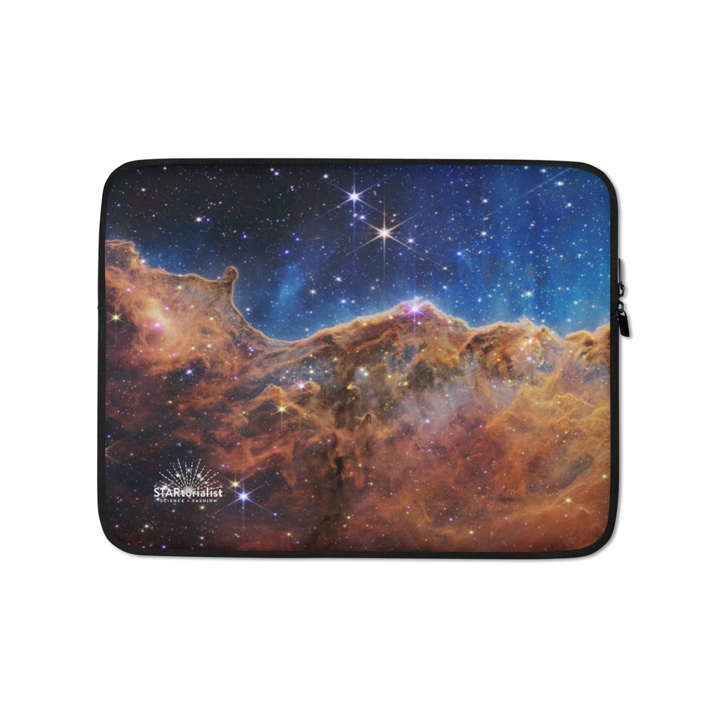 JWST Cosmic Cliffs Carina Nebula Laptop Sleeve