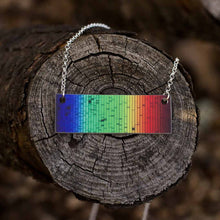 Load image into Gallery viewer, Solar Spectrum Aluminum Bar Necklace