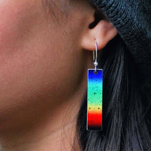Load image into Gallery viewer, Solar Spectrum Aluminum Bar Earrings