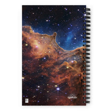 Load image into Gallery viewer, JWST Cosmic Cliffs Carina Nebula Spiral Notebook